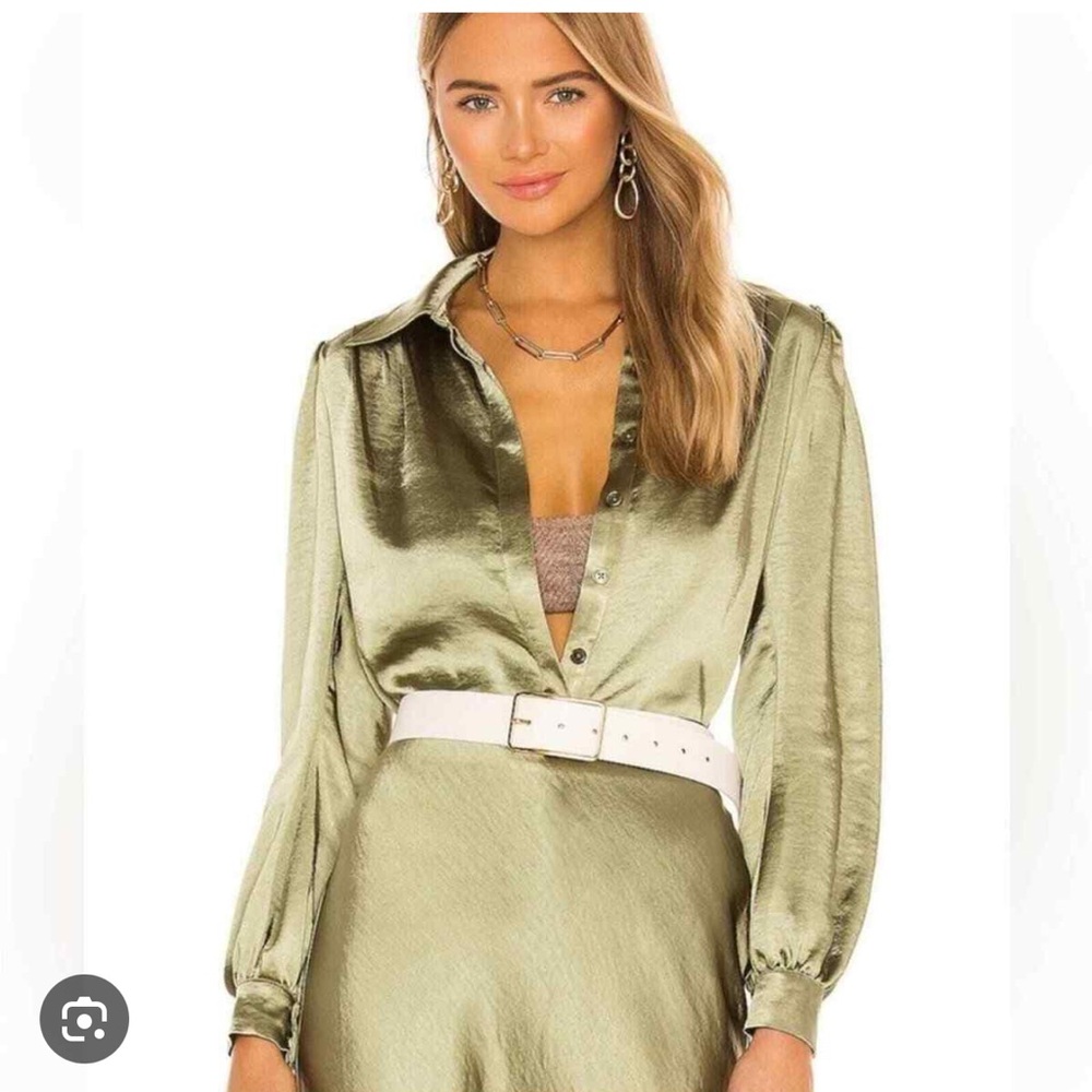 Camila Coelho Olive Green blouse